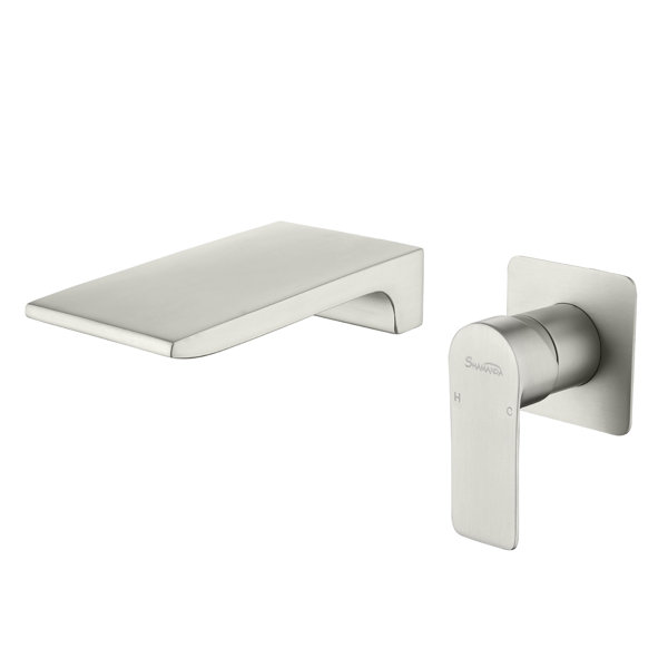 SHAMANDA Waterfall Tub Faucet Set With Diverter High Flow Rate Wall